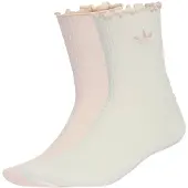 Adidas Originals Sokker 'ROSES CREW 2 PAIRS' pudder / offwhite