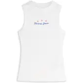 Tommy Hilfiger Overdel 'Logo Slim Tank' royalblå / melon / hvid
