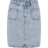 Kaffe Nederdel 'KABabena' blue denim / lyserød
