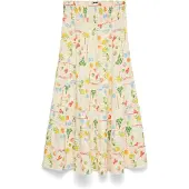 Vero Moda Nederdel 'VMElena' creme / gul / grøn / rød