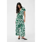 Kaffe Jumpsuit grøn / hvid