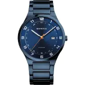Bering Herreur 15139-797 Titanium Blå/Titanium Ø39 mm