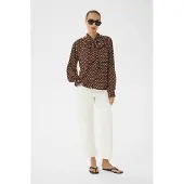 Part two Bluse 'Yanina' brun / hvid