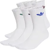 Adidas Originals Trefoil Cushion Crew Sokker, 6 Par, størrelse 37-39