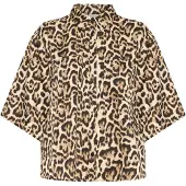 Ichi Shirts beige / brun / sort
