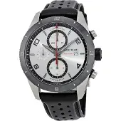 Mont Blanc Herreur 116100 Timewalker Sølvfarvet/Læder Ø43 mm