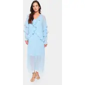 Saint tropez Kjole blå-meleret