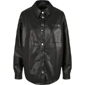 Urban Classics S Faux Leather Over Skjorte Med Lange ærmer