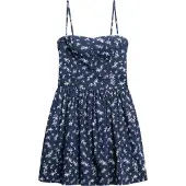 Superdry Superdrytil kvinder. W8011971A Cami-kjole marineblå (XS), Casual, Bomuld, Uden ærmer/stropper