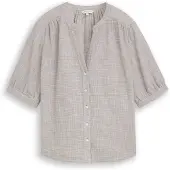 Tom Tailor Bluse oliven / offwhite