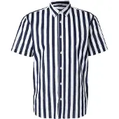 JJ REBEL Skjorte 'JREBALFRED' navy / hvid