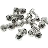 StarTech.com Startech M6 x 12mm - Screws - 100 Pack - M6 Mounting Screws for Server Rack & Cabinet (CABSCREWSM62) - Skruesæt (pakke med 100)