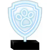 Paw Patrol LED Neon-skilt på fod - Paw