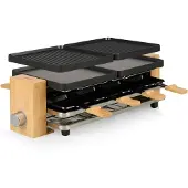 Princess Raclette Pure 8 Bamboo, 1300 W, 230 V, 50 - 60 Hz, 8 stk (162918)