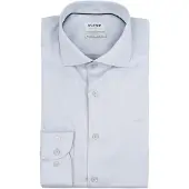 Olymp Level 5 Skjorte Twill Silver Off-white Grå måle
