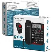 Amplicomms BIGTel 50 Alarm plus, telefon med store knapper Mørkegrå