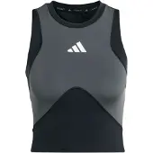 Adidas Sportsoverdel mørkegrå / sort / hvid