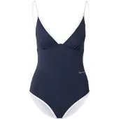 Marc O'Polo Badedragt 'Essentials' navy / hvid