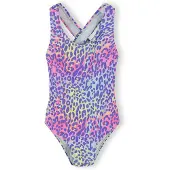 MINOTI Badedragt gul / lilla / lyseorange / lys pink