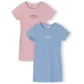 MINOTI Kjole lyseblå / lyserød / mørk pink / hvid