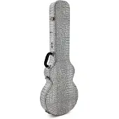 Gear4Music Deluxe Formtilpasset Elektrisk Guitarkuffert fra - Sølv