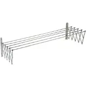 Sauvic Udtrækkelig Tørresnor I Rustfrit Stål 120 Cm