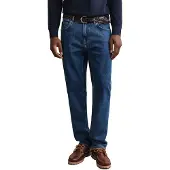 Gant Ganttil mænd. 1000021 Jeans regular fit vasket mellemblå vintage (34/32), Casual, Bomuld, Denim