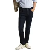 Gant Ganttil mænd. 1000010 Slim Fit Jeans Mørkeblå (40/34), Casual, Bomuld, Denim