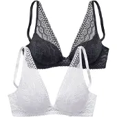 Petite fleur BH sort / hvid