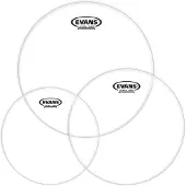 Evans G1 Clear Fusion Tom Pack 10 12 14 Heads