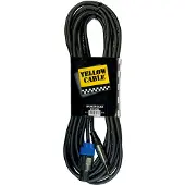 Yellow cable HP9JS - Speakon - 1/4" Jack-højttalerkabel 9m.