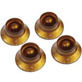 Gibson Top Hat Knobs for Electric Guitar 4 Pack Amber