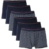 Calida Boksershorts marin / carminrød / hvid