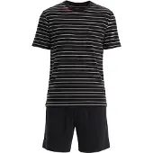 Dagi Pyjamas kort sort / hvid
