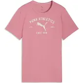 Puma Class Graphic Tee Youth, Clothing, Wild Pink, 7-8Y