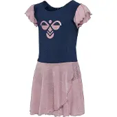 Hummel Gymnastikdragt - hmlJR - Mix Glitter - Black Iris - - 9 år (134) - Gymnastiktøj