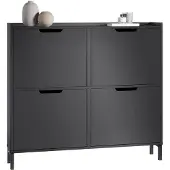 SoBuy Skoskab FSR100-SCH – 100x90x19 cm