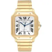 Cartier Herreur WGSA0029 Santos De Sølvfarvet/18 karat guld