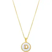 Luxenter Kæde 'Alphabet D' hvid