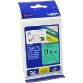Brother TZe-721 - Sort på grøn - Rulle (0,9 cm x 8 m) 1 kassette(r) lamineret bånd - for PT-D210, D600, H110, H200 P-Touch PT-1005, D450, H107 P-Touch Cube Plus PT-P710