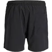 Jack & Jones Badeshorts 'JPSTMaui Tropic' pastelblå / sort