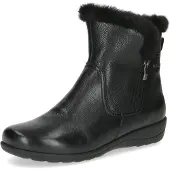 Caprice Bootie, black, made of Leather and synthetic with Wedge heel, Size 41