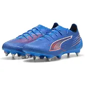 Puma ULTRA 6 ULTIMATE MxSG Football Boots Unisex, Shoes, Ultra Blue/White/Glowing Red, 40