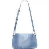 Desigual Håndtaske 'Half Logo Denim' blå