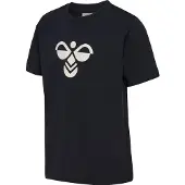 Hummel T-Shirt - hmlJR Reg Tukas - Sort m. Logo - - 7-8 år (122-128) - T-Shirt