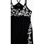 Desigual Kjole sort / offwhite