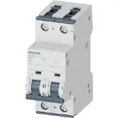 Siemens Automatsikring C 4A, 2P, 6kA, 5SY6204-7