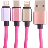 Squishmallows 3-in-1 Charging Cable Lola the Unicorn 1.2 m USB-C Micro