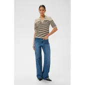 Kaffe Pullover 'KALizza' taupe / sort