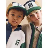 Liewood Hat 'Rory Pile' navy / honning / gran / hvid